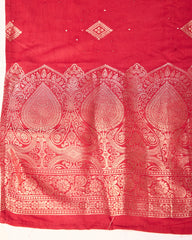 Chinon Silk Fabric Maoon Colour Top Bottom Dupatta Set-MLWSHKS4354MRN