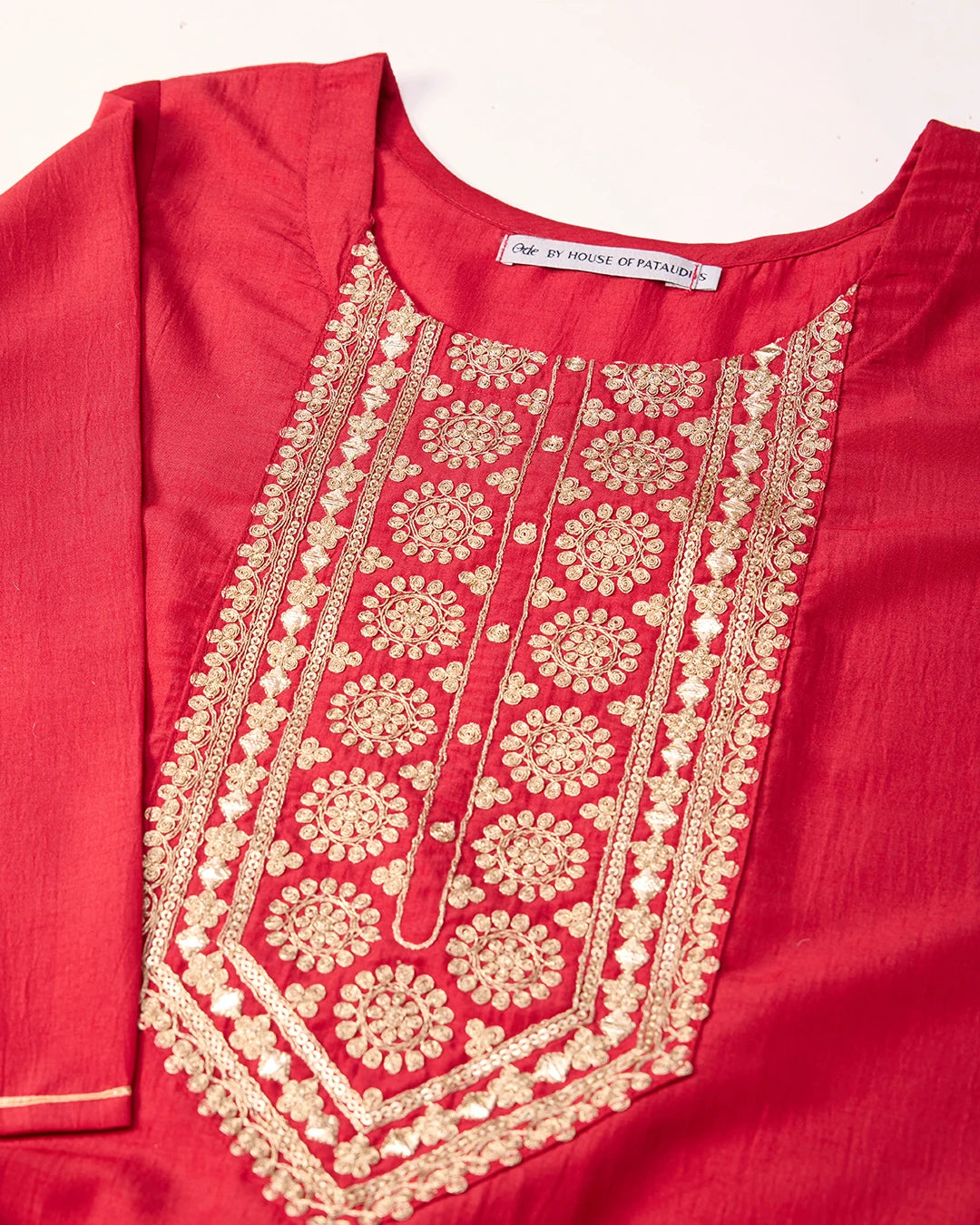 Chinon Silk Fabric Maoon Colour Top Bottom Dupatta Set