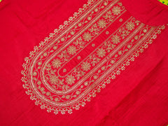 Chinon Silk Fabric Red Colour Top Bottom Dupatta Set-MLWSHKS4356RED