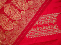 Chinon Silk Fabric Red Colour Top Bottom Dupatta Set-MLWSHKS4356RED