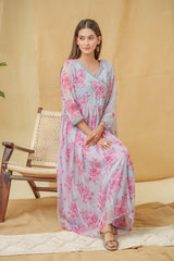 Chhifon Fabric Lavender colour Top Bottom Dupatta Set-MLWSHKS4359LVR