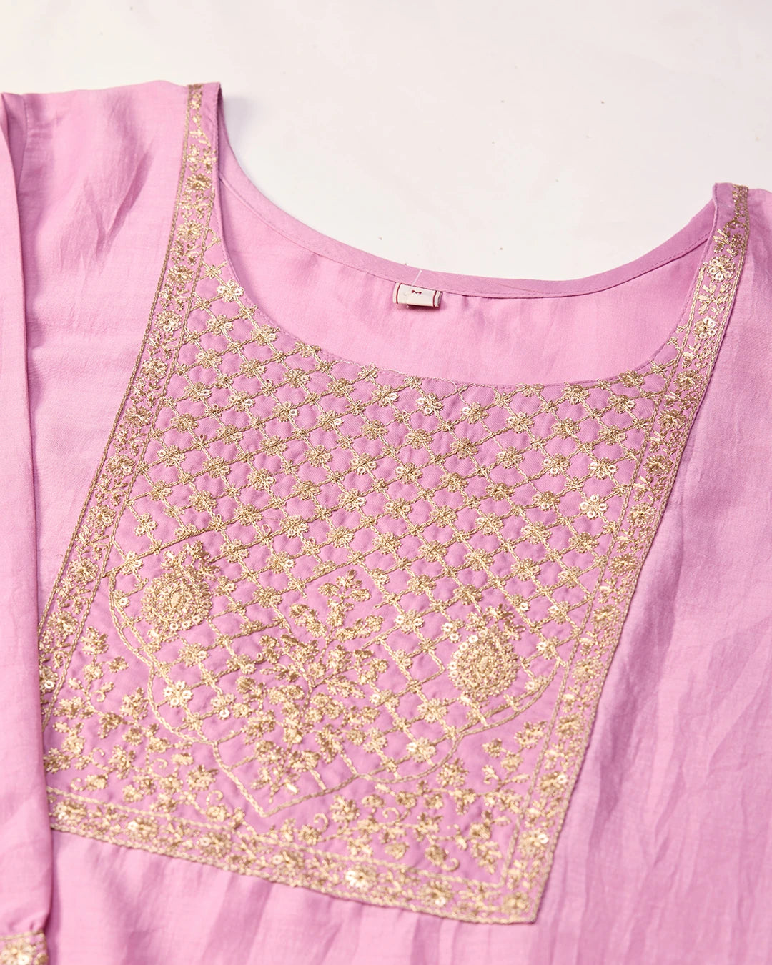 Chhifon Fabric Lavender colour Top Bottom Dupatta Set