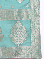 Chhifon Fabric Blue colour Top Bottom Dupatta Set-MLWSHKS4362BLU