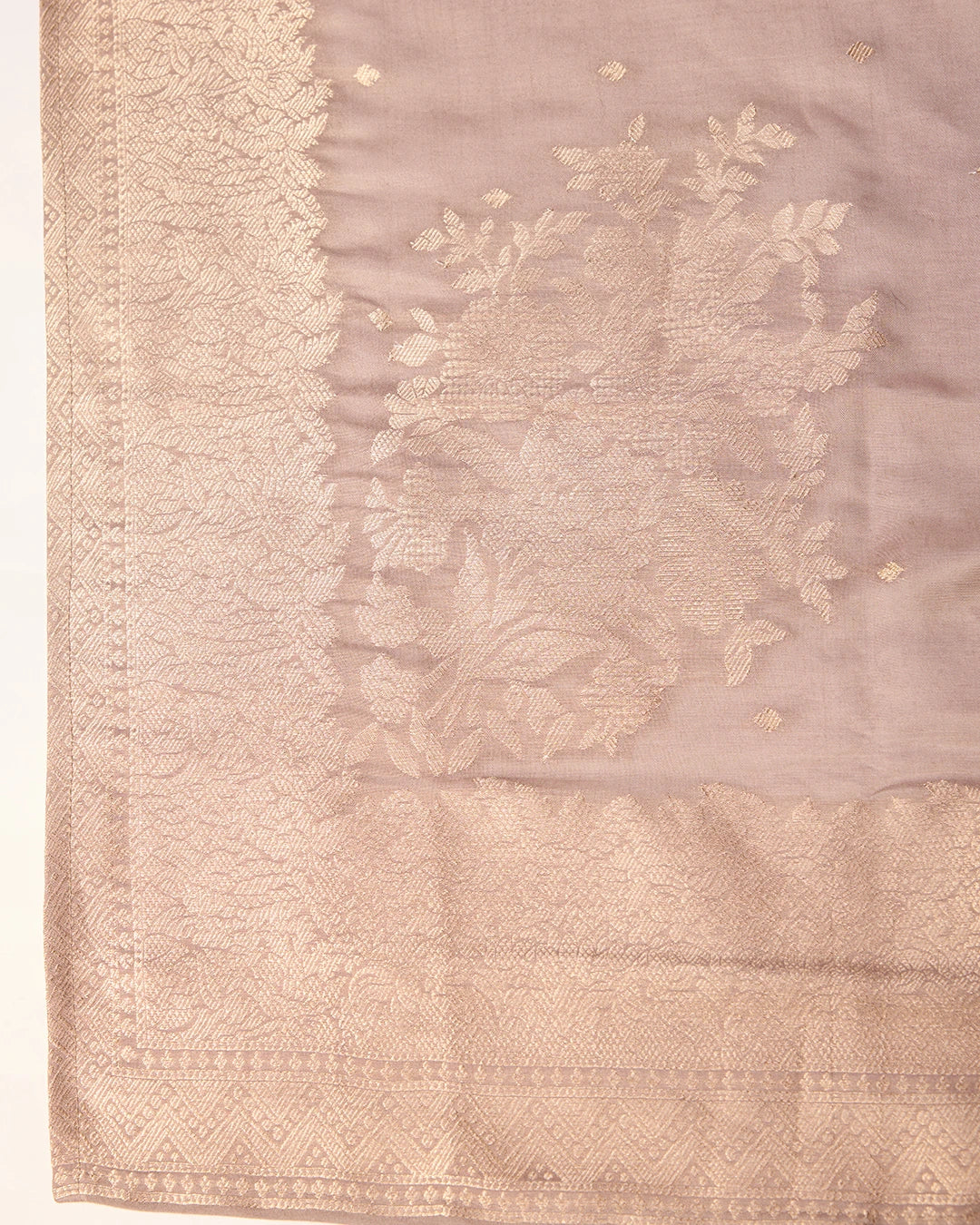 Chhifon Fabric Cream  colour Top Bottom Dupatta Set