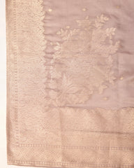 Chhifon Fabric Cream colour Top Bottom Dupatta Set-MLWSHKS4363CRM