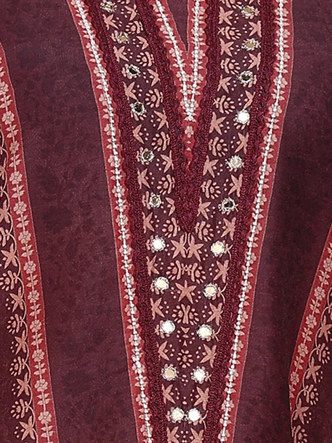 Poly Muslin Fabric Coffie Brown colour Top Bottom Dupatta Set