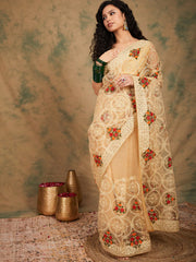Womens Fashion Ethnic Beige Color Sarees-MLSHWSA1142BEI0ONE