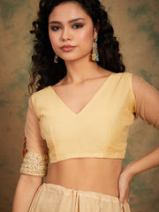 Womens Fashion Ethnic Beige Color Sarees-MLSHWSA1142BEI0ONE