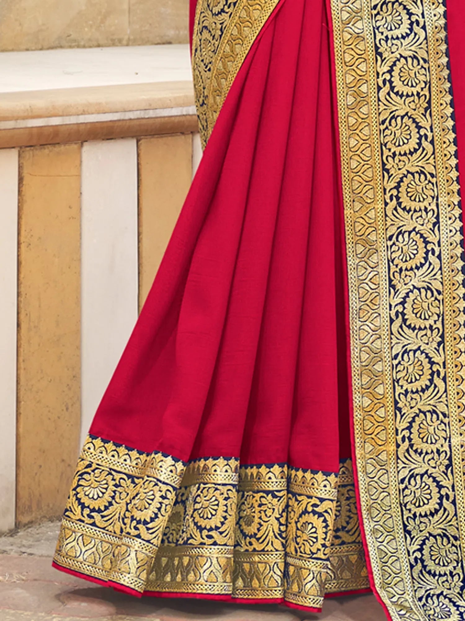 Navy Blue Designer Saree - Indian Sarees Online