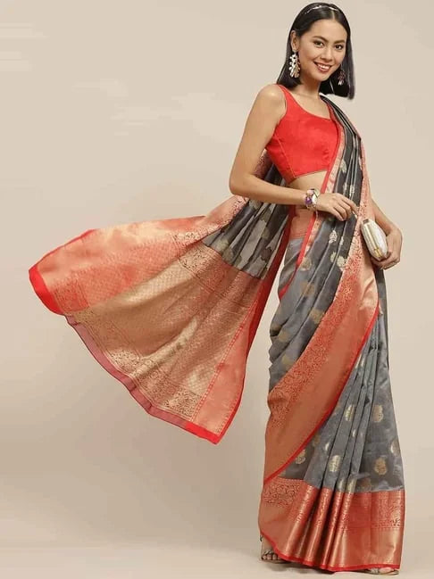 Grand Regal Attire Saree-SZ-CRB6-GY-602