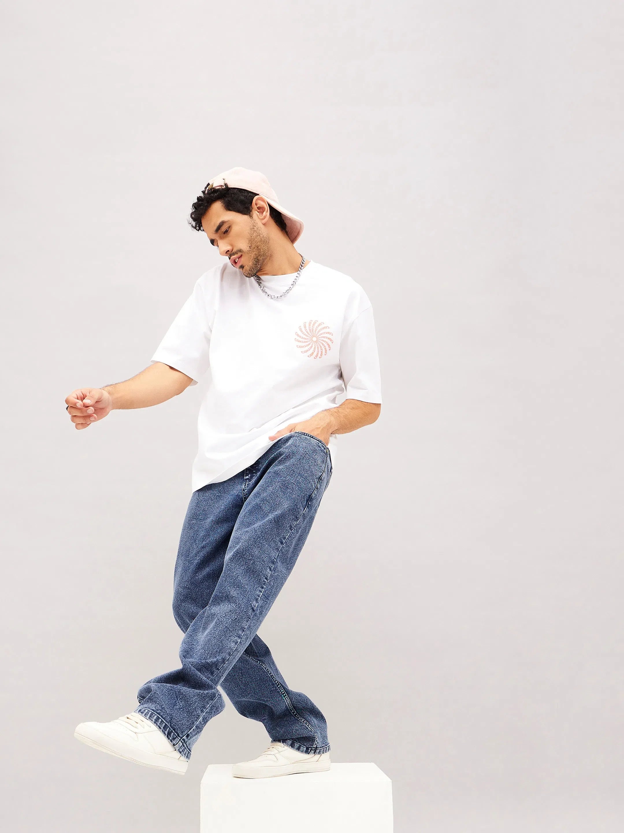 Men's Blue Relax Fit Jeans | Stylish Cargo Jeans