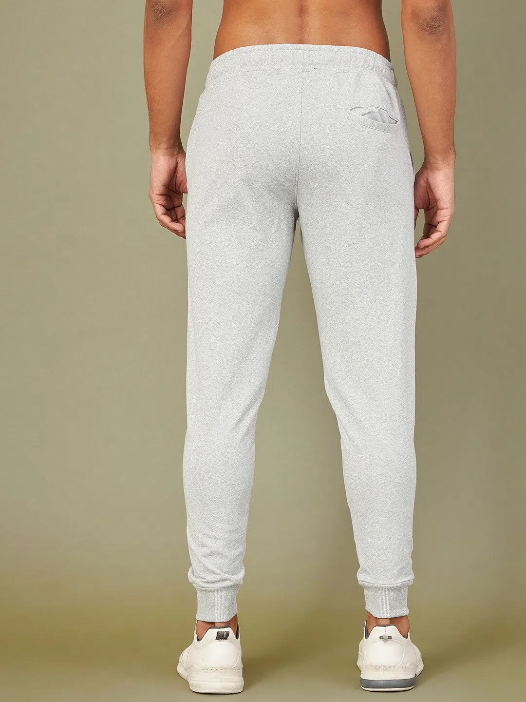 MASCLN Puff Print Grey Joggers | Gym Tank Tops & Workout Pants