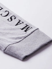 Men's Grey MASCLN Embroidered Joggers