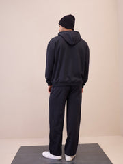 Men Black Oversize Sweatpants-MSPANT51024