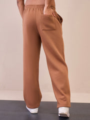 Men Brown Oversize Sweatpants-MSPANT51025