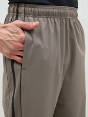 Unisex Dark Grey Bottom Color Block Baggy Parachute Pants-MSPANT51230