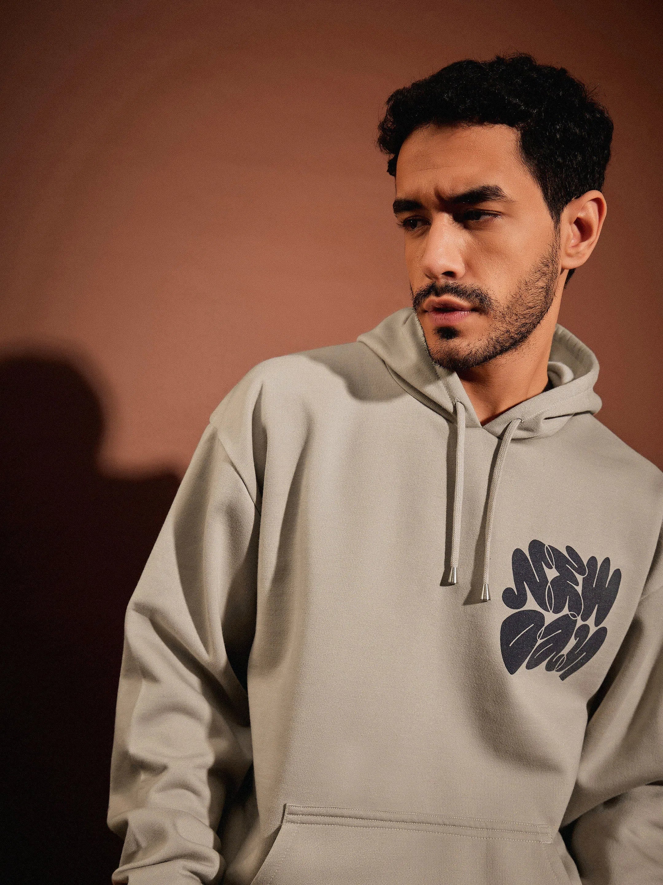 Taupe New Day Oversized Hoodie & Joggers Set | Men's Casual Sh...