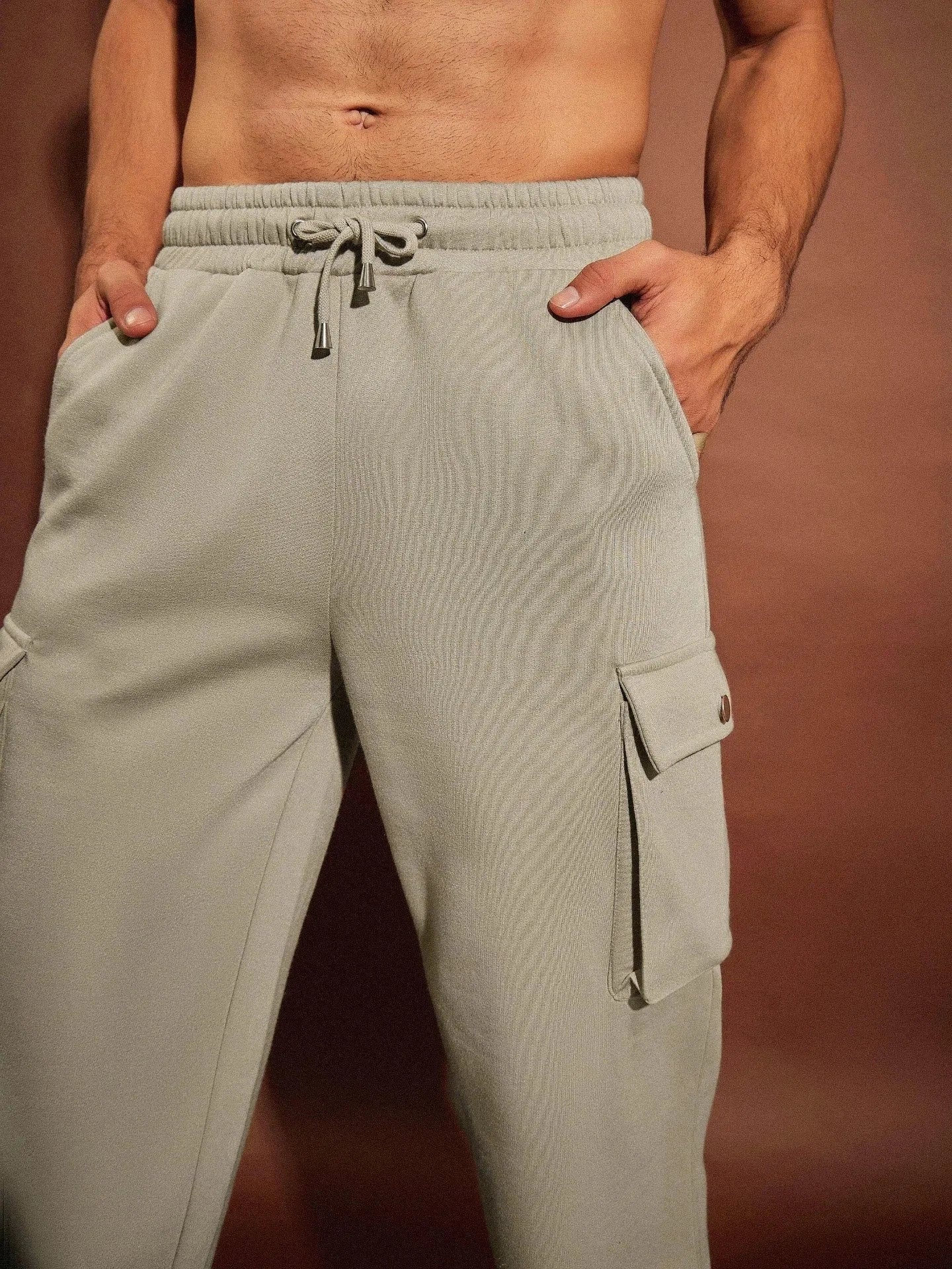 Men's Graphic T-shirts Alternative - Taupe Chicago Hoodie Set