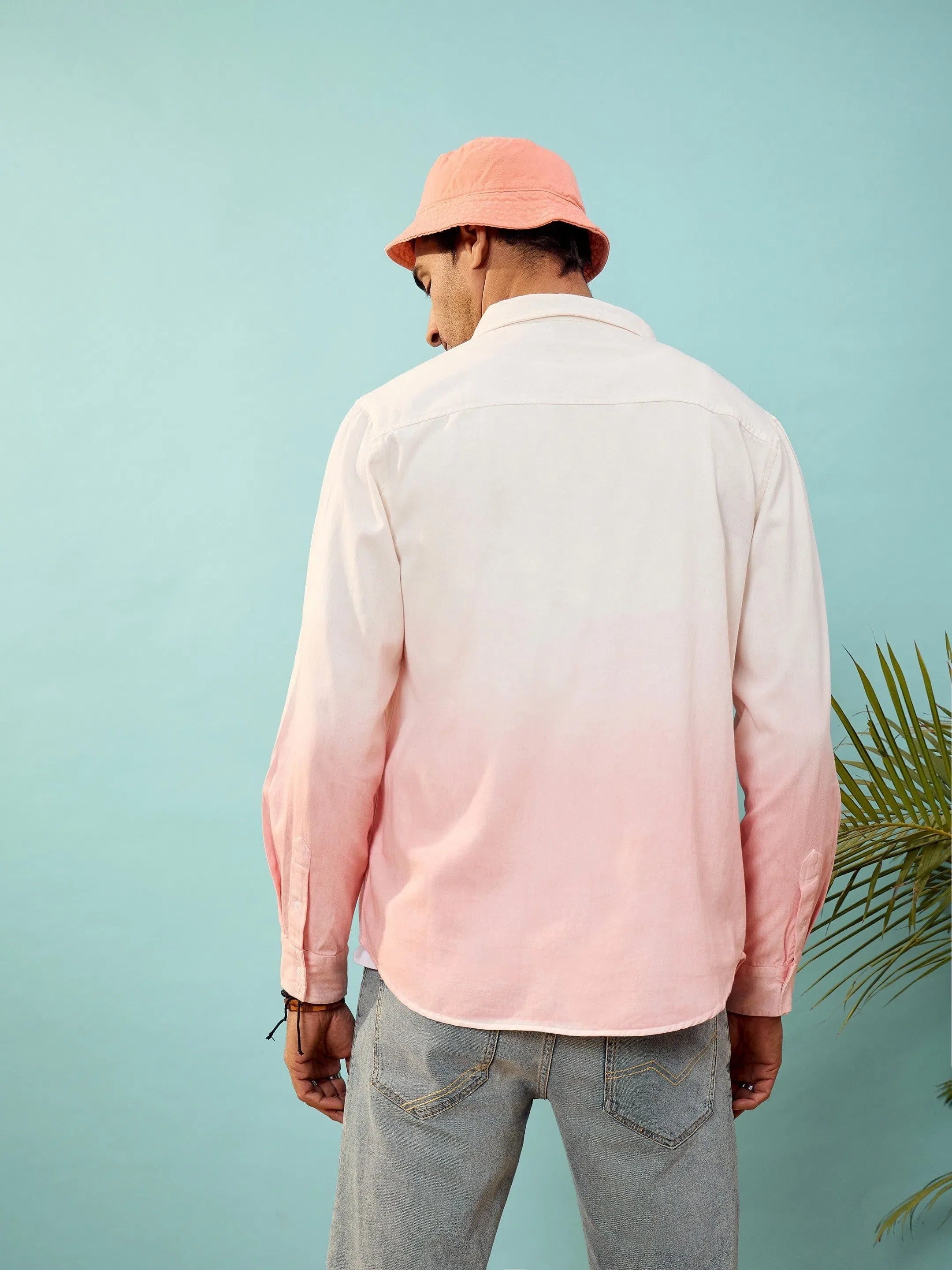 Men's Ombre Cotton Shirt - Casual Mens Shirt Collection