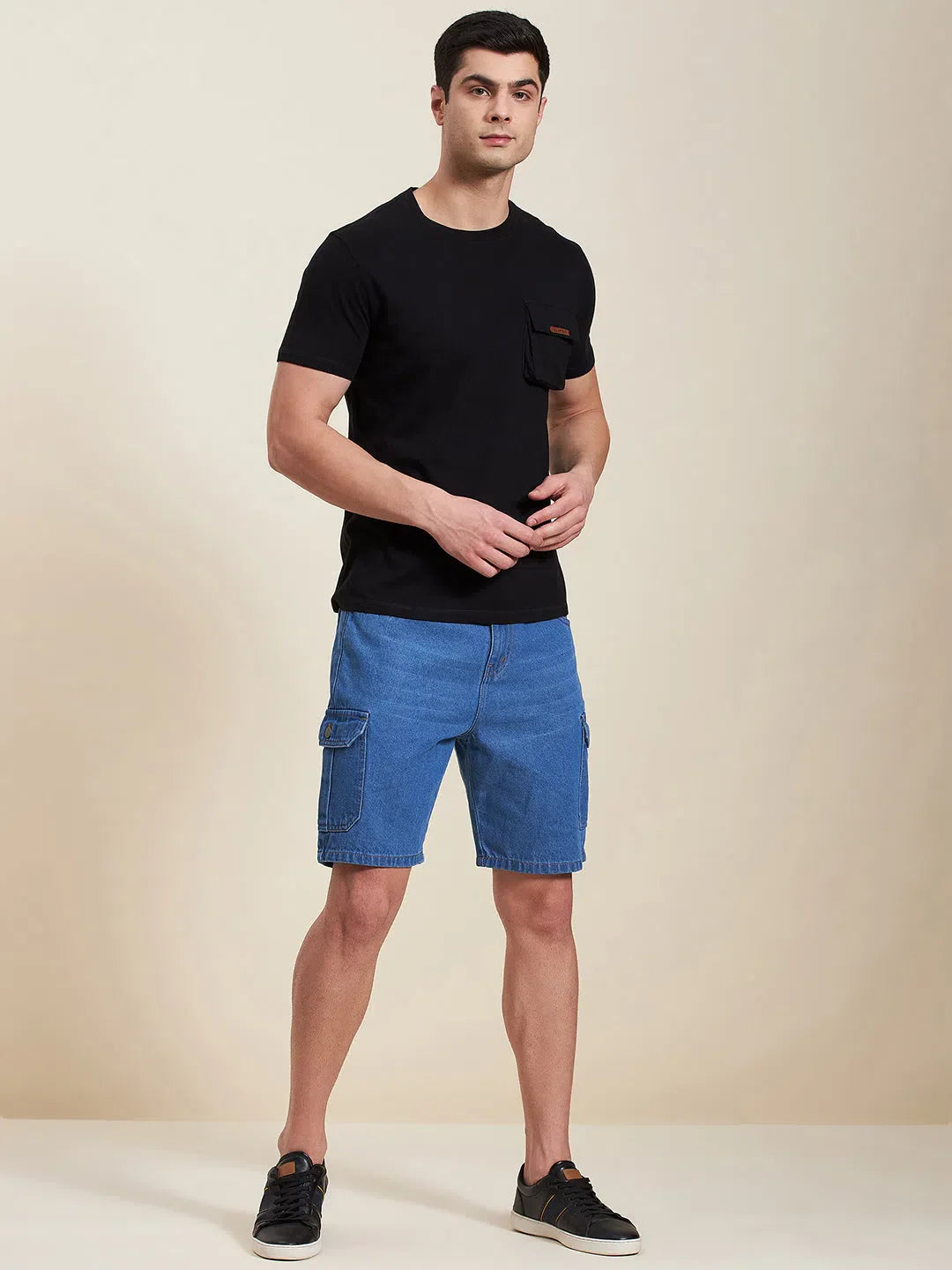 Black Box Pocket Men's T-Shirt | Regular Fit Cotton Tees