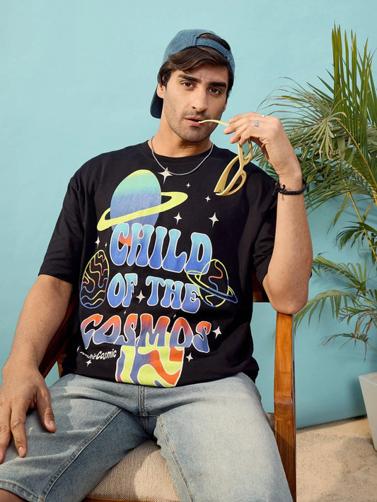 Unisex Black CHILD Oversize T-Shirt 2160