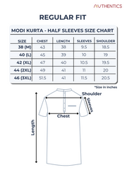 Cotton Modi Kurta for Men - Multicolor | HKSRLIWH38