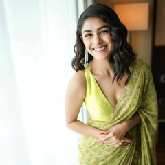 Georgette Saree for Women - Green | MLWSHSA9160GRN