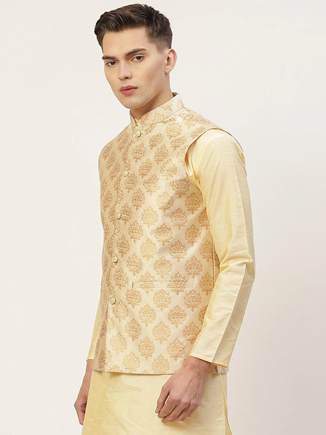 Cream Nehru Jacket | Indian Nehru Jackets for Weddings