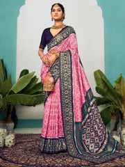 Women's Dola Light Green Printed Designer Saree With Blouse Piece-RAJWADI07E