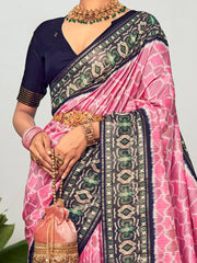 Women's Dola Light Green Printed Designer Saree With Blouse Piece-RAJWADI07E