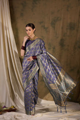 Womens Fashion Ethnic Lavender Color Sarees-MLSHWSA1329LVR0ONE