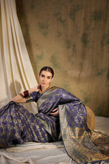 Womens Fashion Ethnic Lavender Color Sarees-MLSHWSA1329LVR0ONE