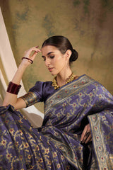 Womens Fashion Ethnic Lavender Color Sarees-MLSHWSA1329LVR0ONE