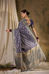 Womens Fashion Ethnic Lavender Color Sarees-MLSHWSA1329LVR0ONE