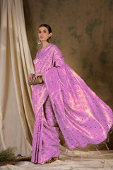 Womens Fashion Ethnic Pink Color Sarees-MLSHWSA1330PNK0ONE