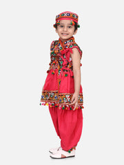 Cotton Blend Dhoti Kurta Set for Boys - Pink | BN23KD36PIA