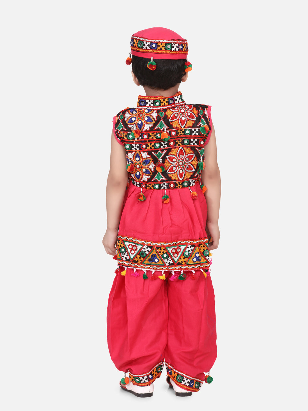 Cotton Blend Dhoti Kurta Set for Boys - Pink | BN23KD36PIA | DesiQlo