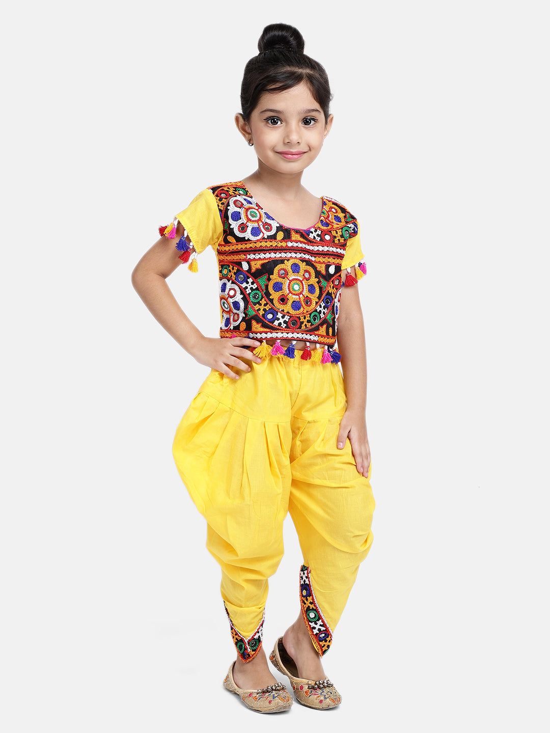 Cotton Ethnic Suit Set for Kids - Yellow | NV19TD01YL | DesiQlo