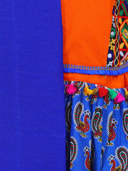 Cotton Lehenga Choli Set for Girls - Blue | NV20LC05BL