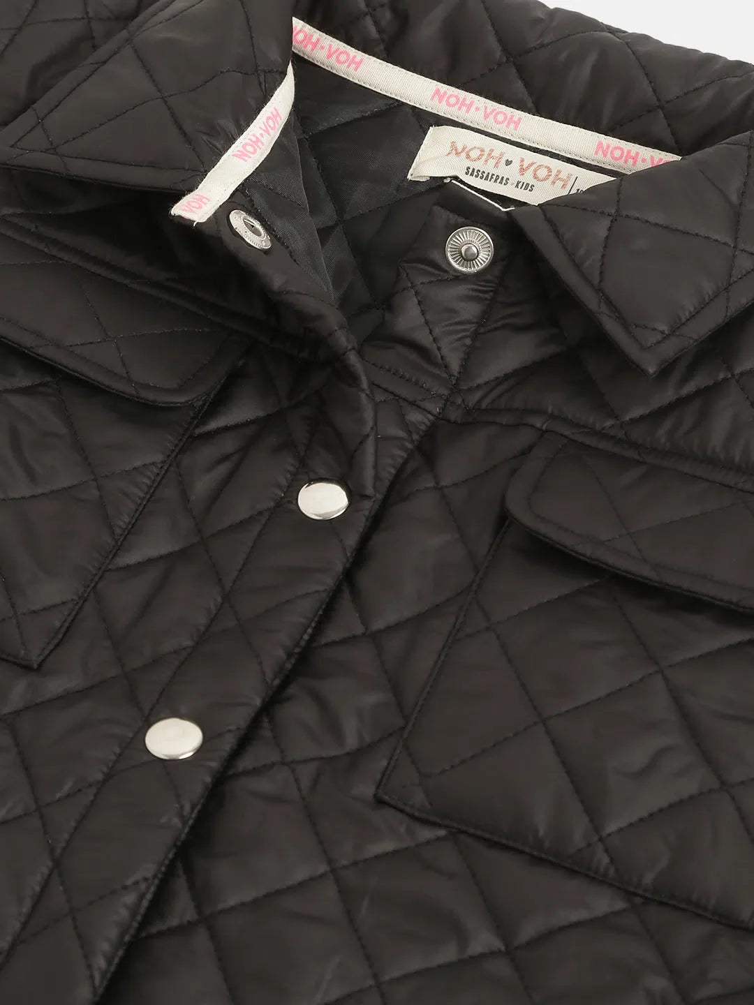 Black Sleeveless Puffer Jacket for Girls | Kids Clothing