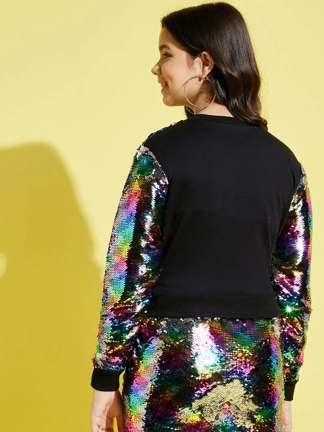 Girls Sequin Crop Jacket - Fun Kids Clothing for Stylish Kids