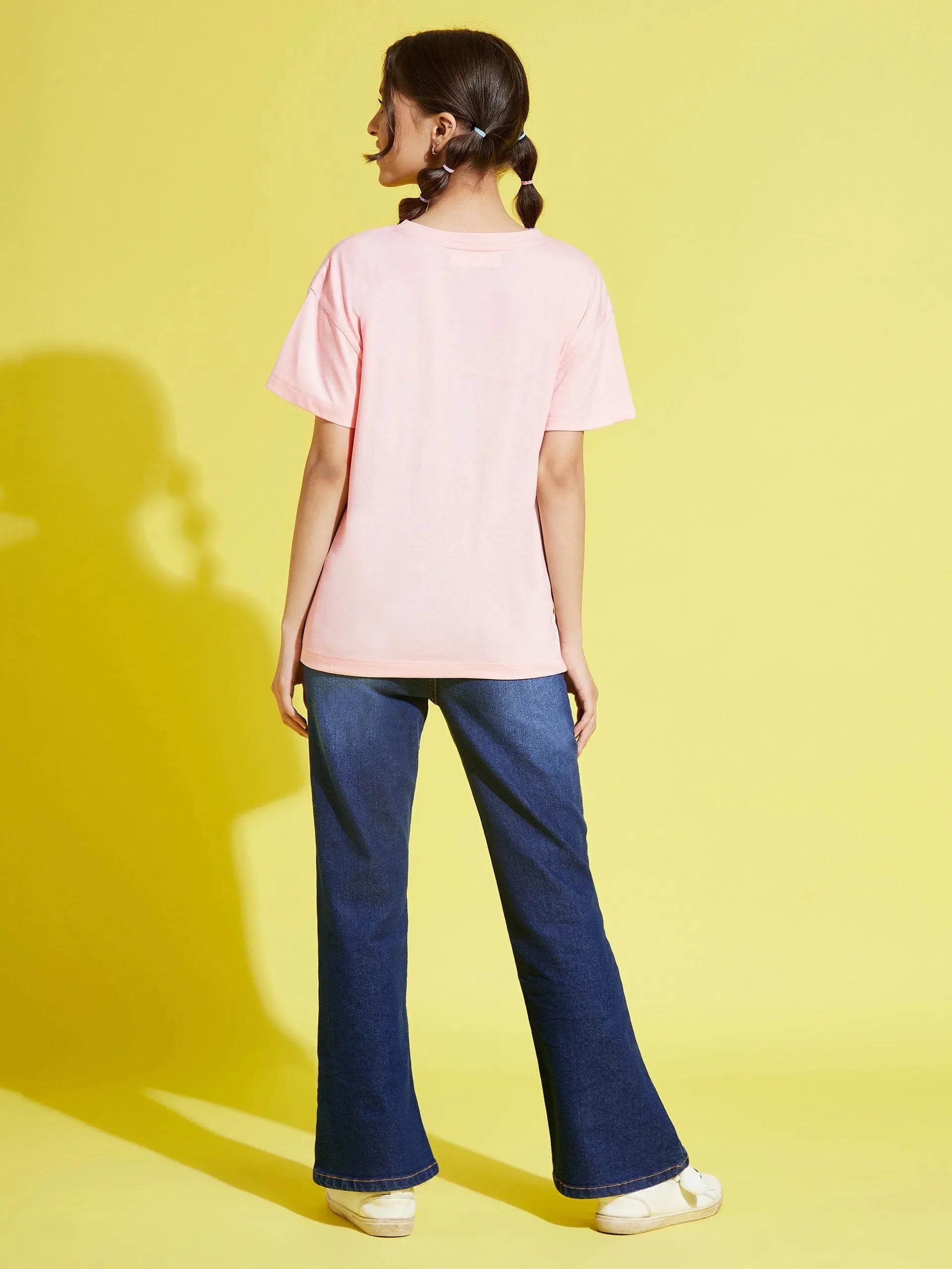 Girls Navy Bell Bottom Jeans - Trendy Kids Clothing