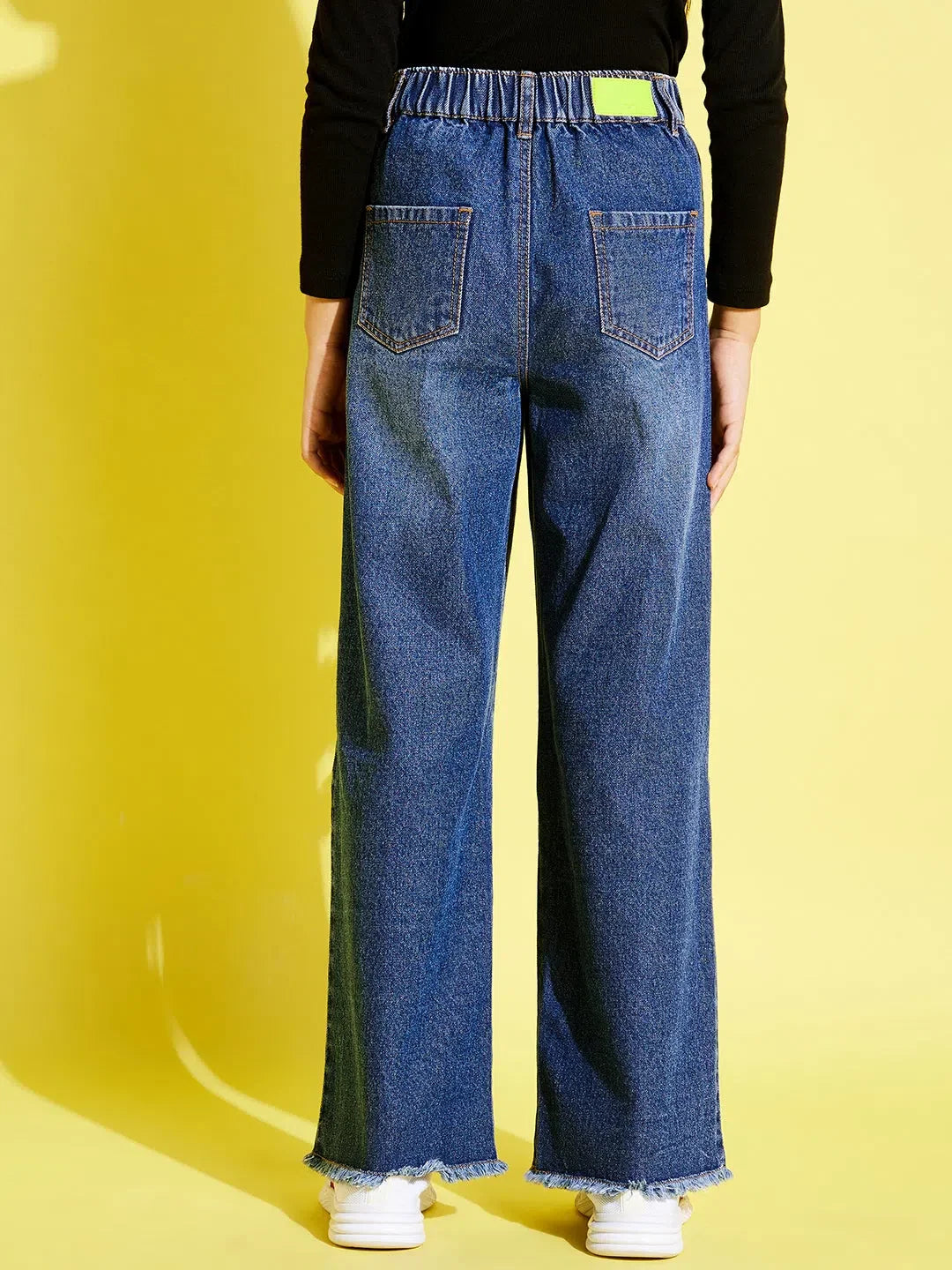 Girls Blue Jeans: Front Zipper, Straight Leg | Kids Clothing