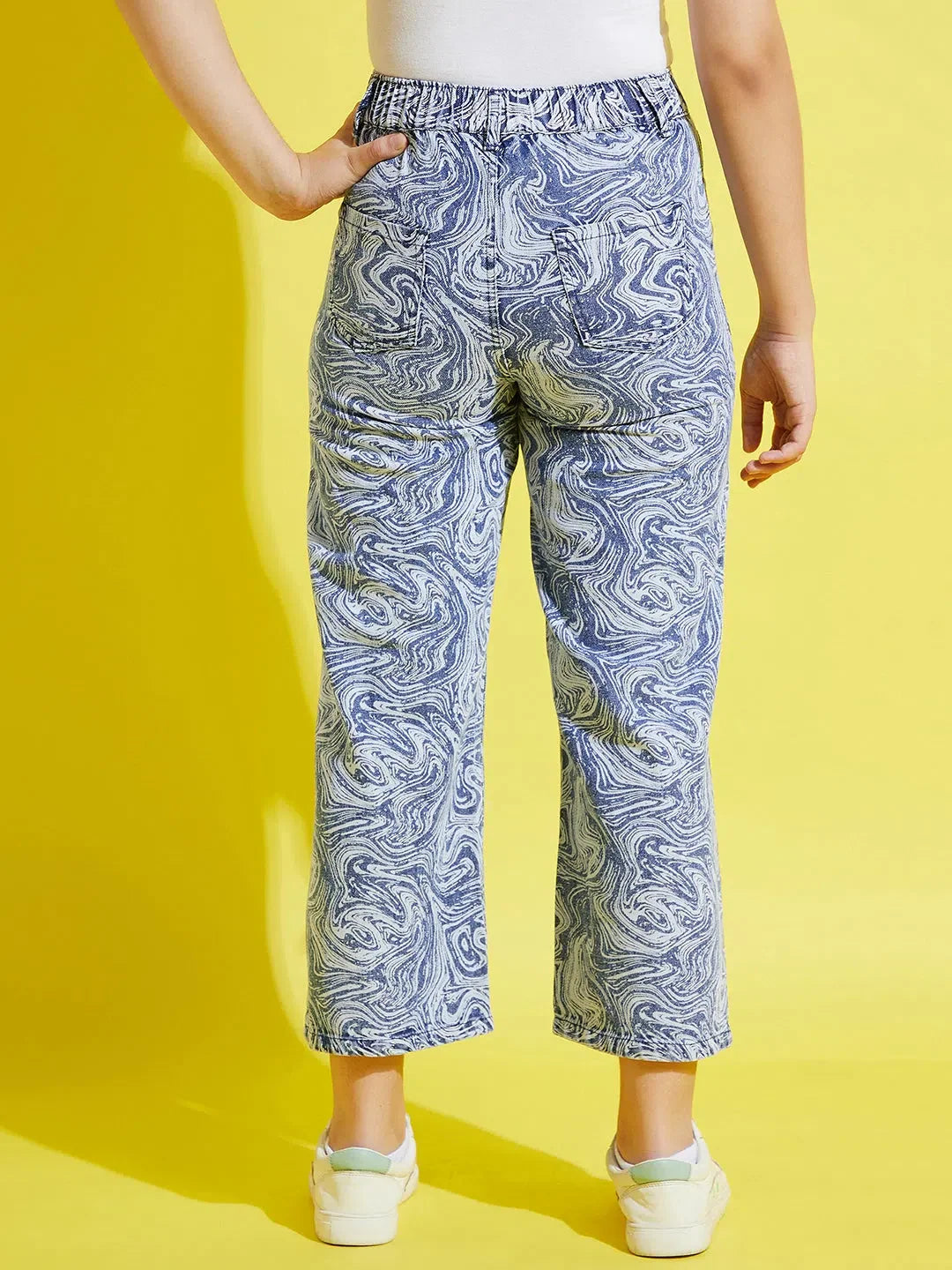 Girls Blue Marble Jeans | Stylish Kids Clothing & Girls Jeans