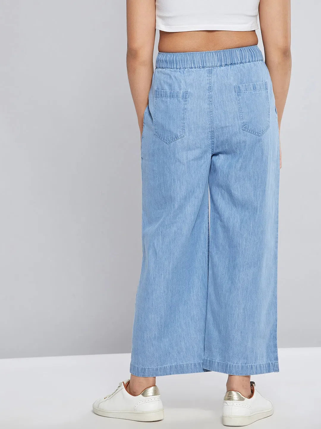 Girls Blue Tencel Pants - Kids Clothing & Girls Joggers