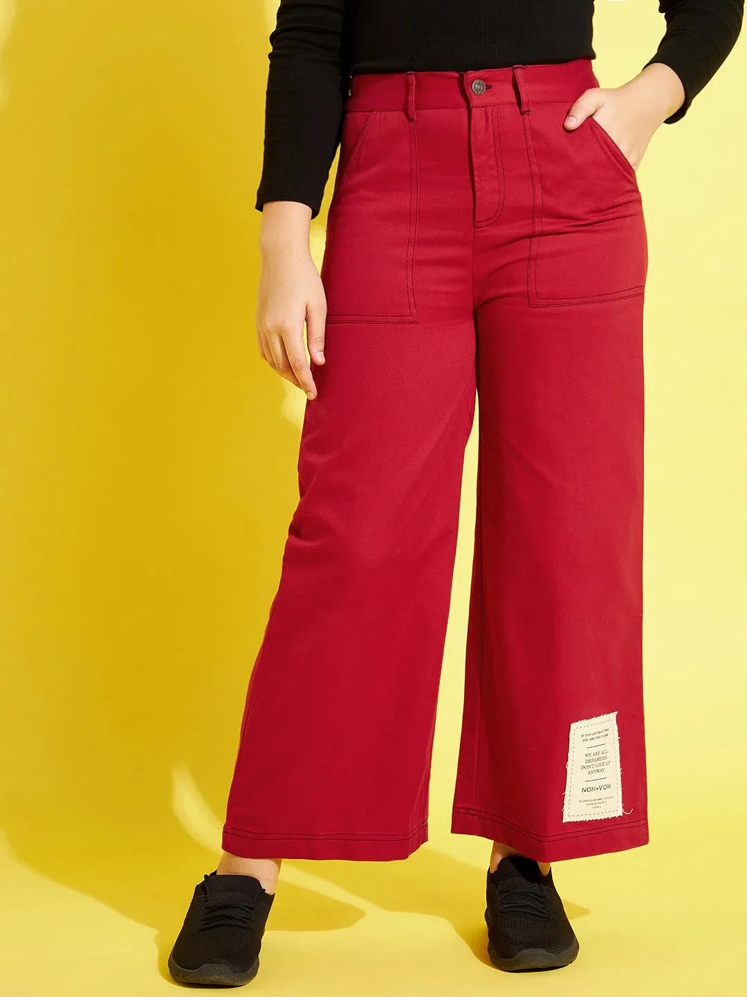 Red Straight Pants - Party Wear Lehenga for Women | [Brand Name]