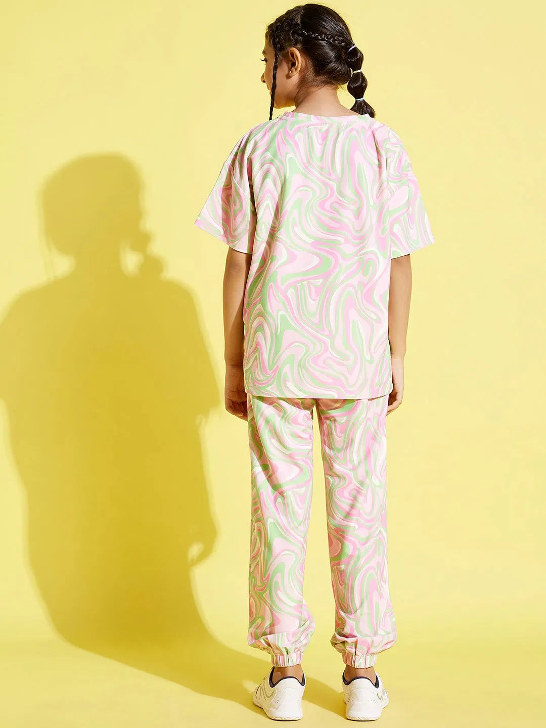 Girls Pink Knit Top & Joggers - Kids Clothing, Girls Joggers