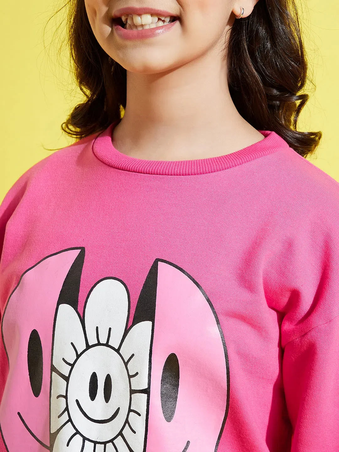 Girls Pink Fleece Set - Kids Clothing, Kids Suits