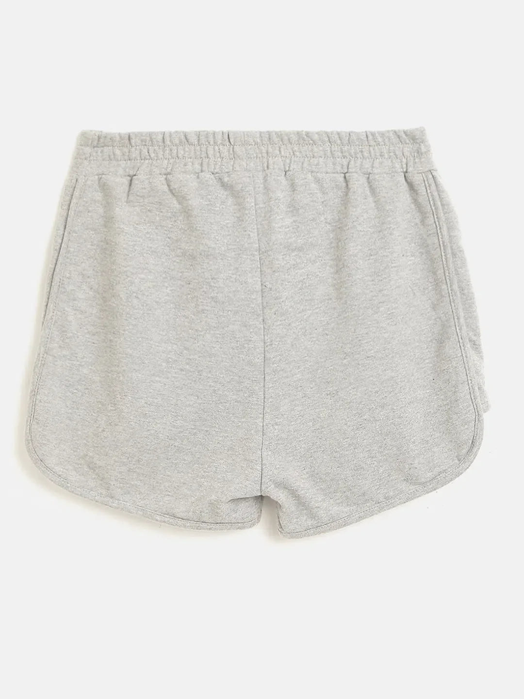 Grey Terry Solid Shorts - Comfortable Kids Clothing for Girls