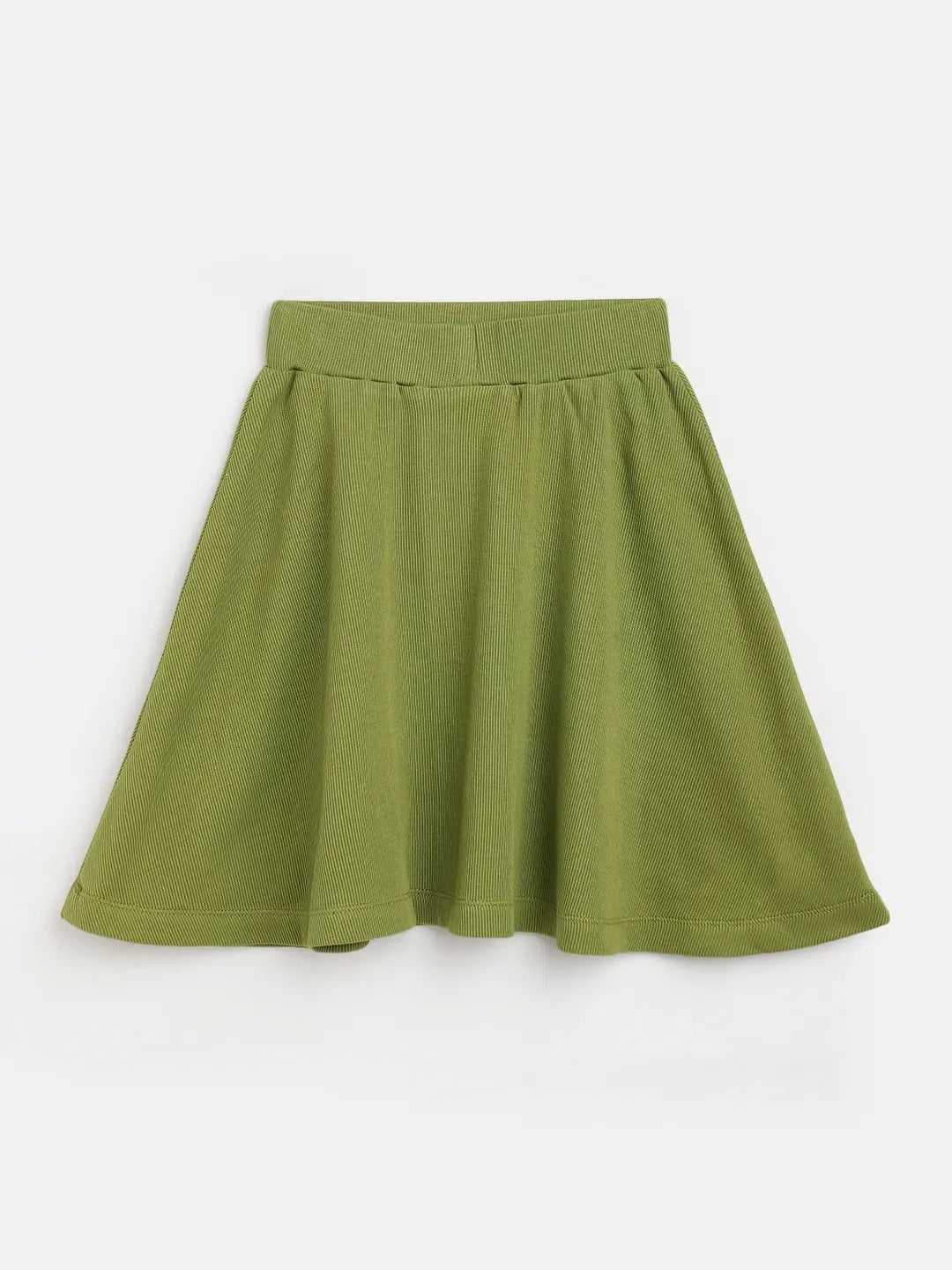 Girls Green Skater Skirt | Cute Kids Dresses & Rib Fabric